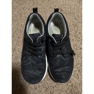 Align Women's Sz 7 Leather Sneakers Shoes Gray Swirl